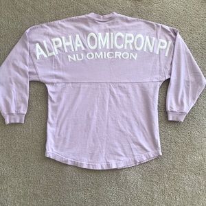 Alpha Omicron Pi AOII Purple Sorority Spirit Jersey